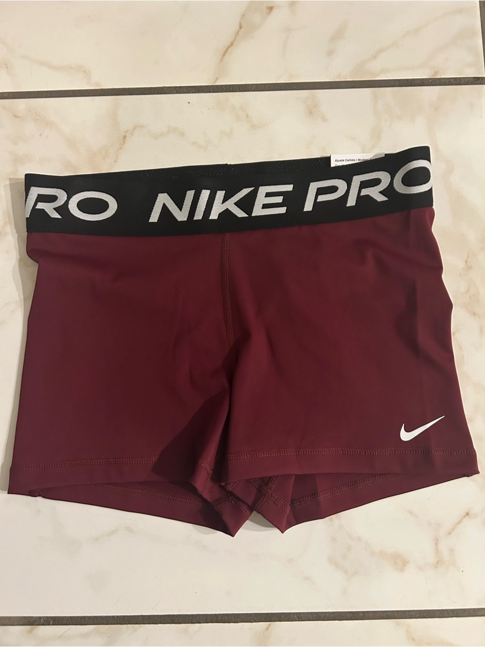 Nike Pro Women's Maroon Athletic Compression Shorts